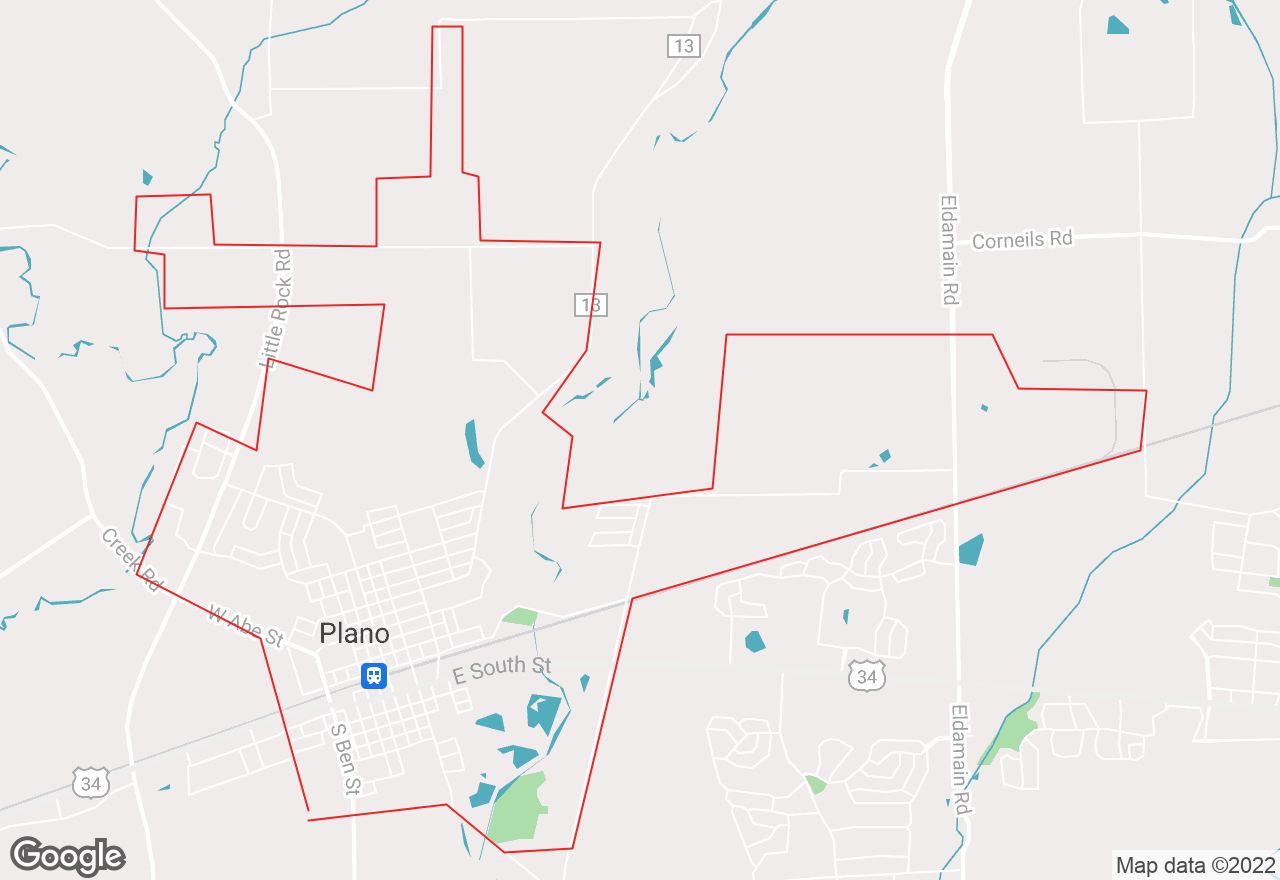 Plano map