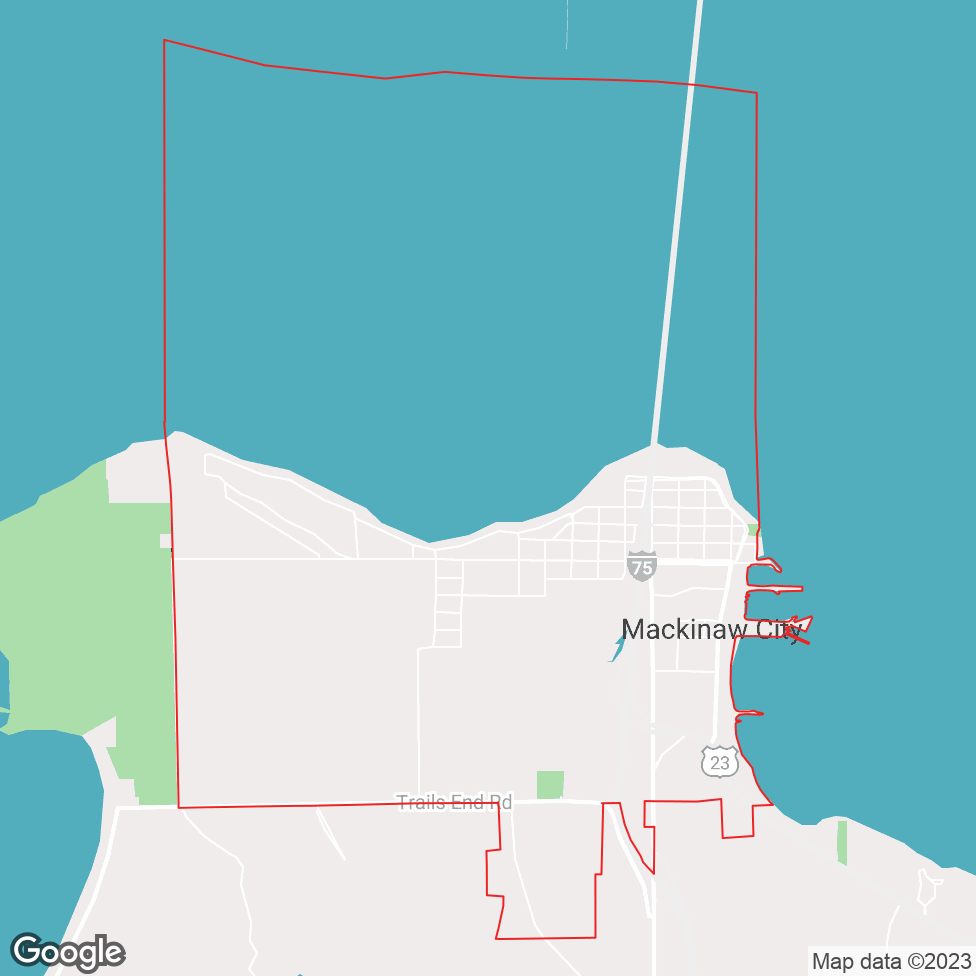 Mackinaw City map