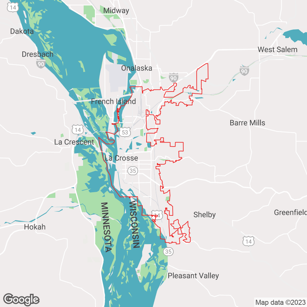 La Crosse map