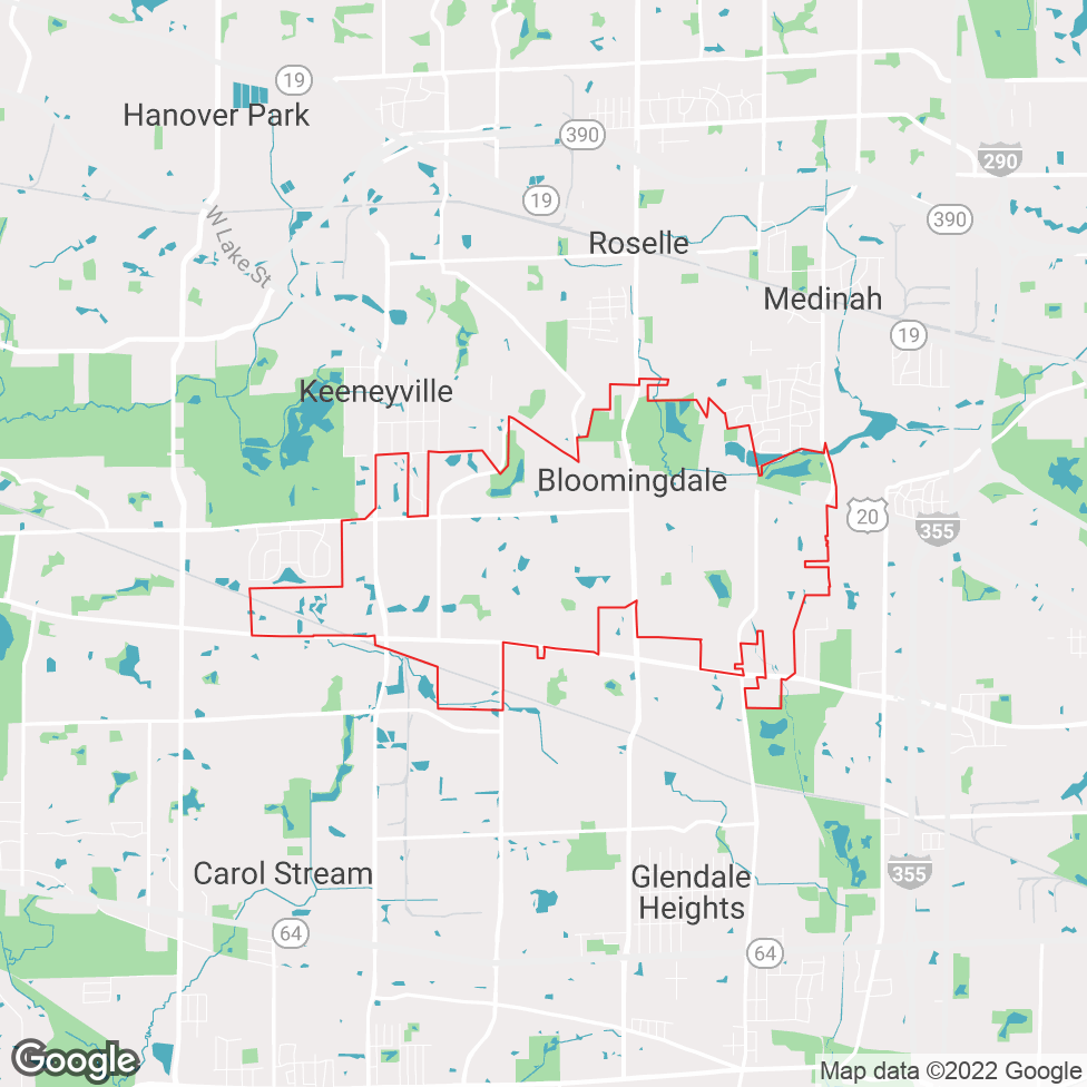 Bloomingdale map