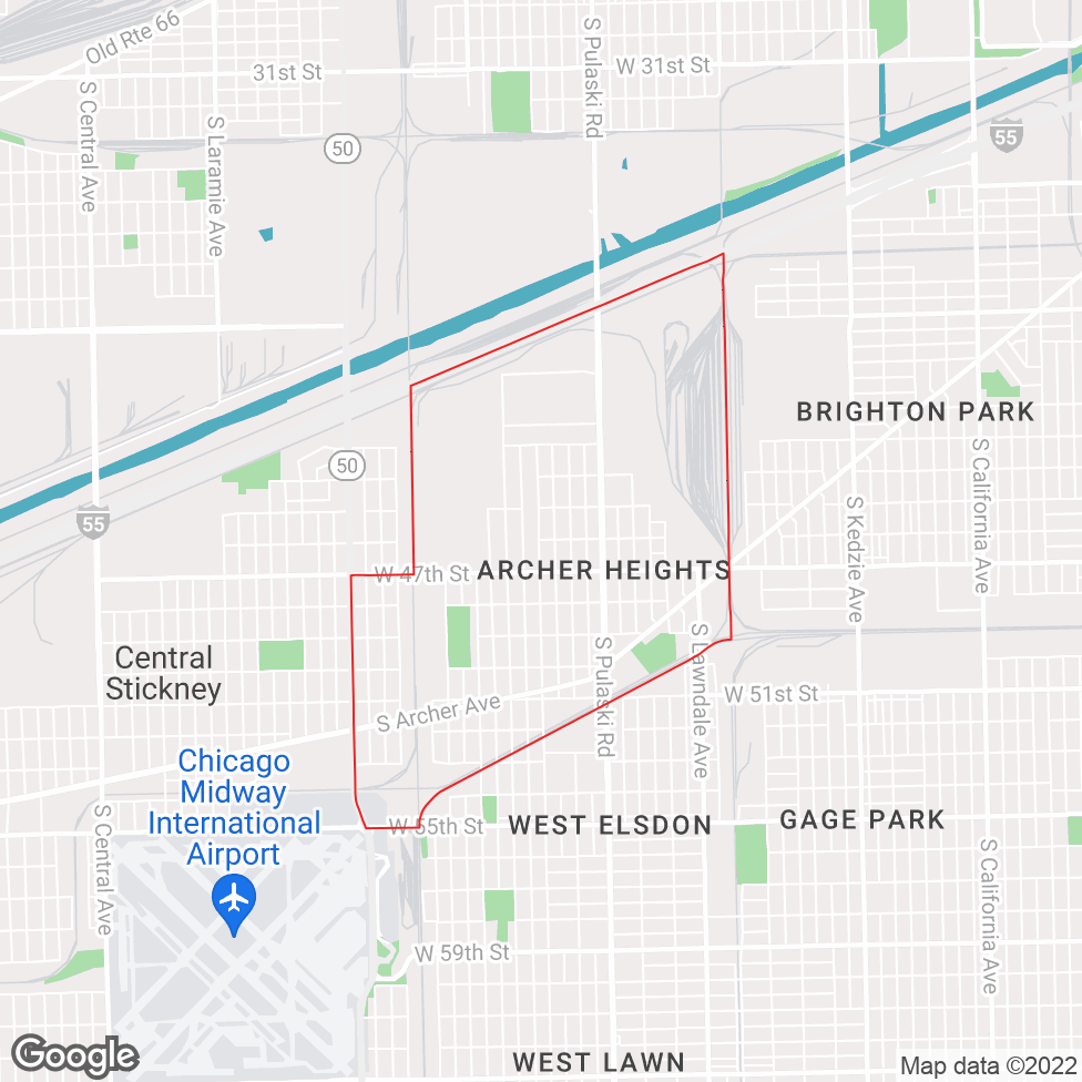 Archer Heights map