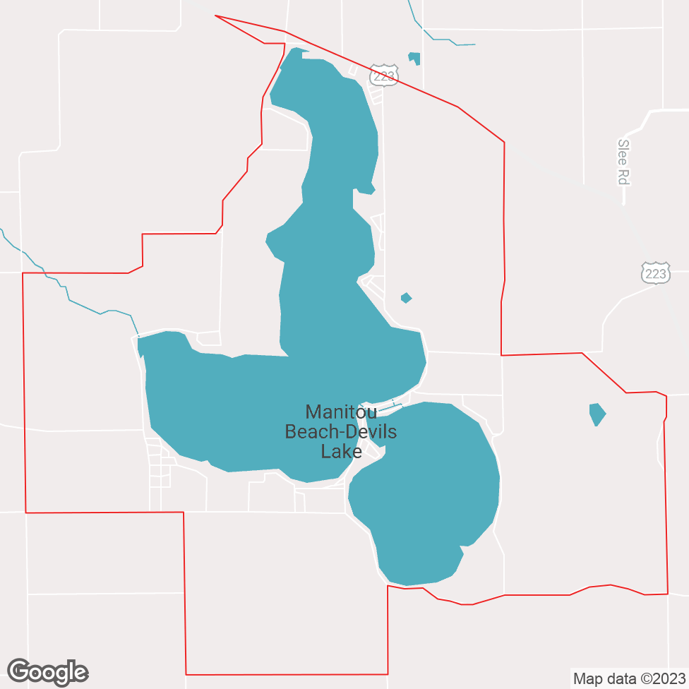 Manitou Beach map