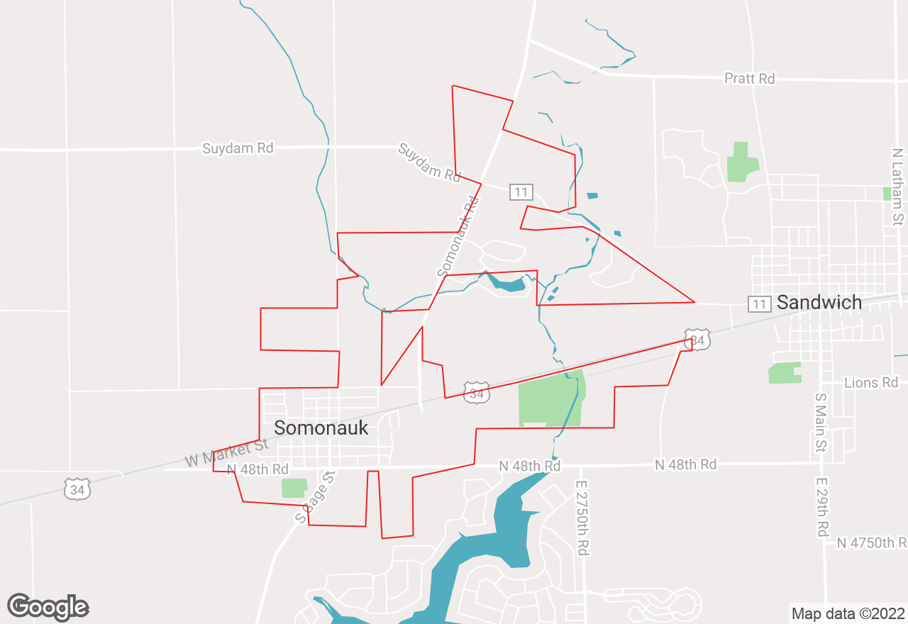 Somonauk map