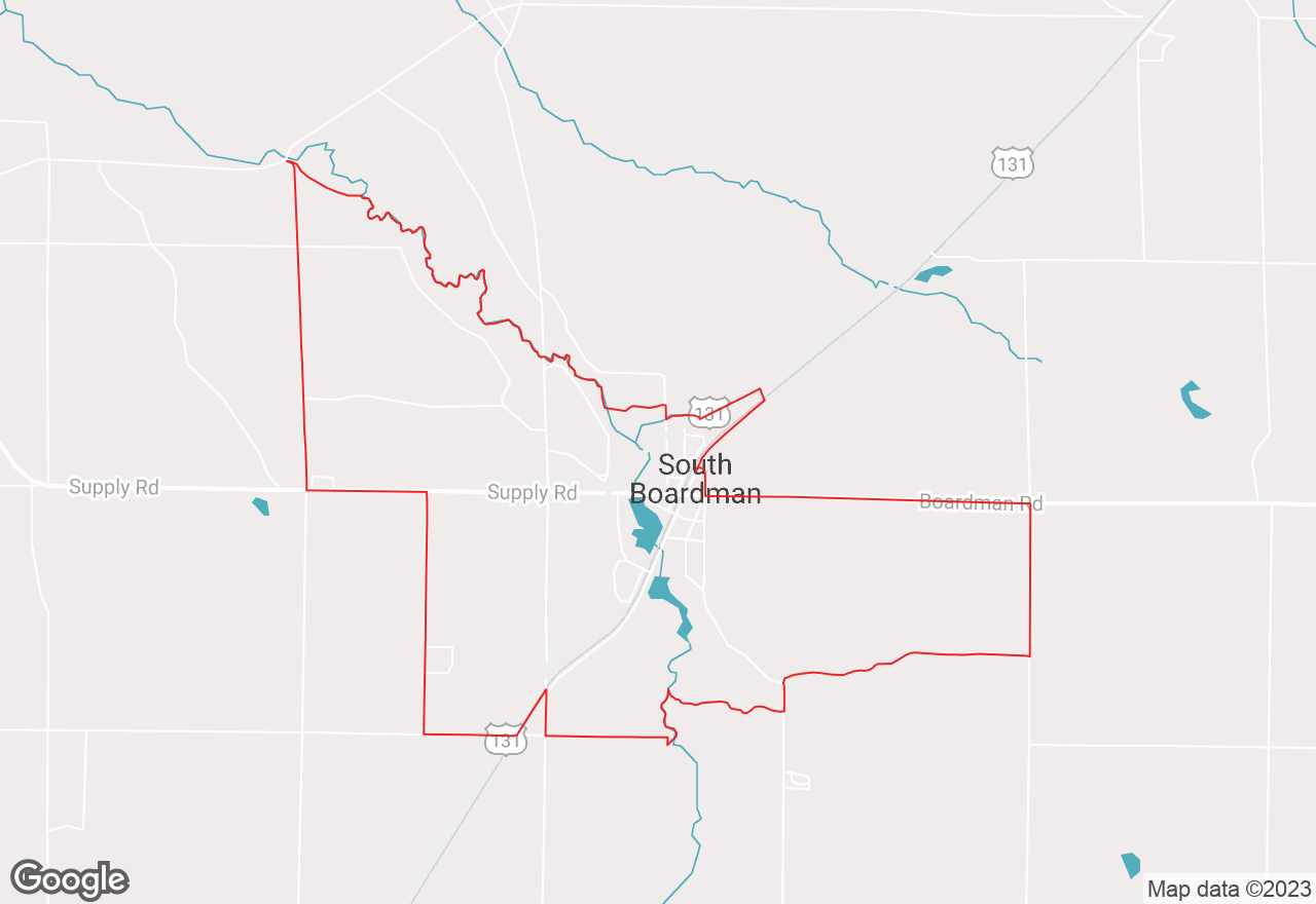 South Boardman map