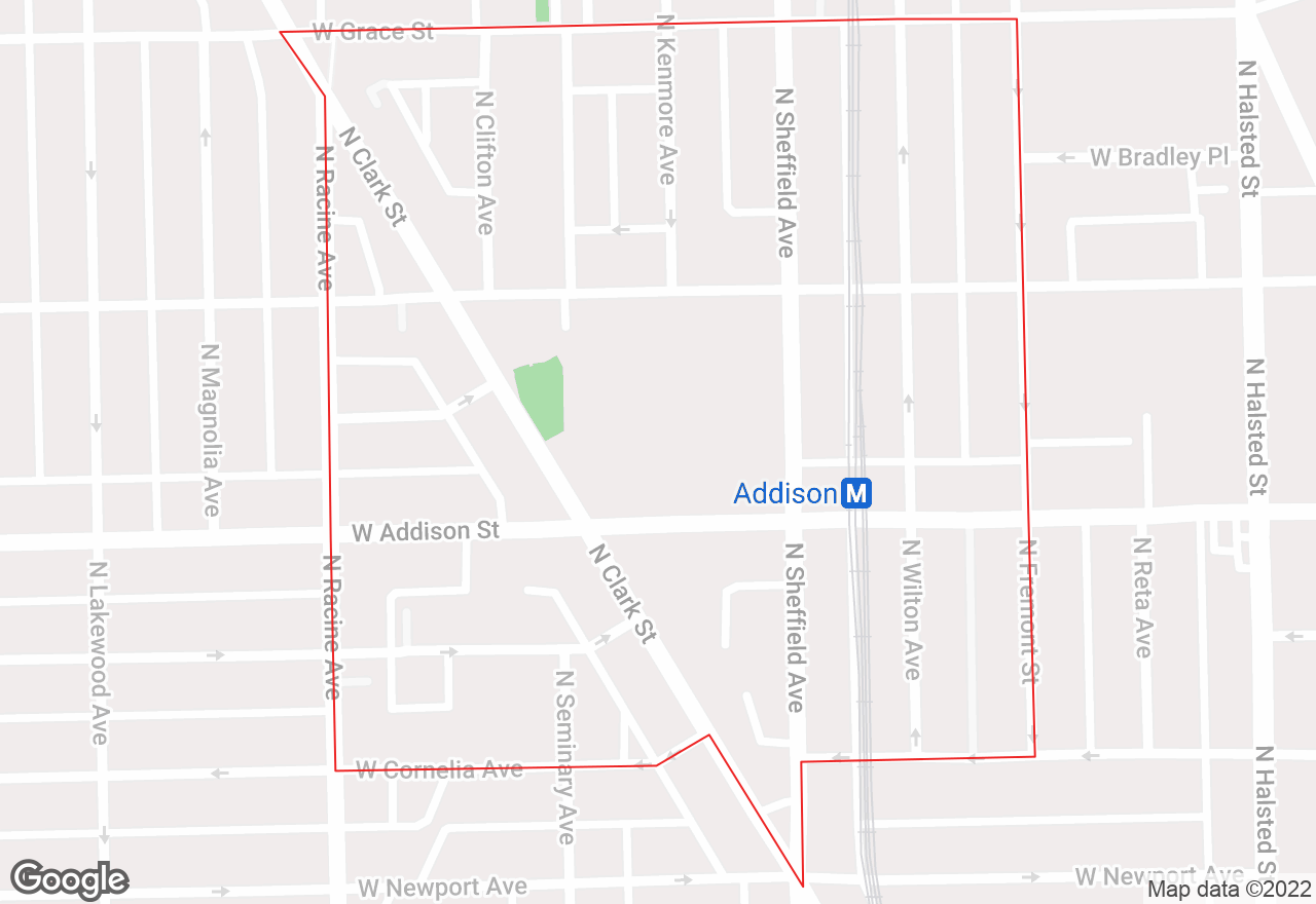 Wrigleyville map