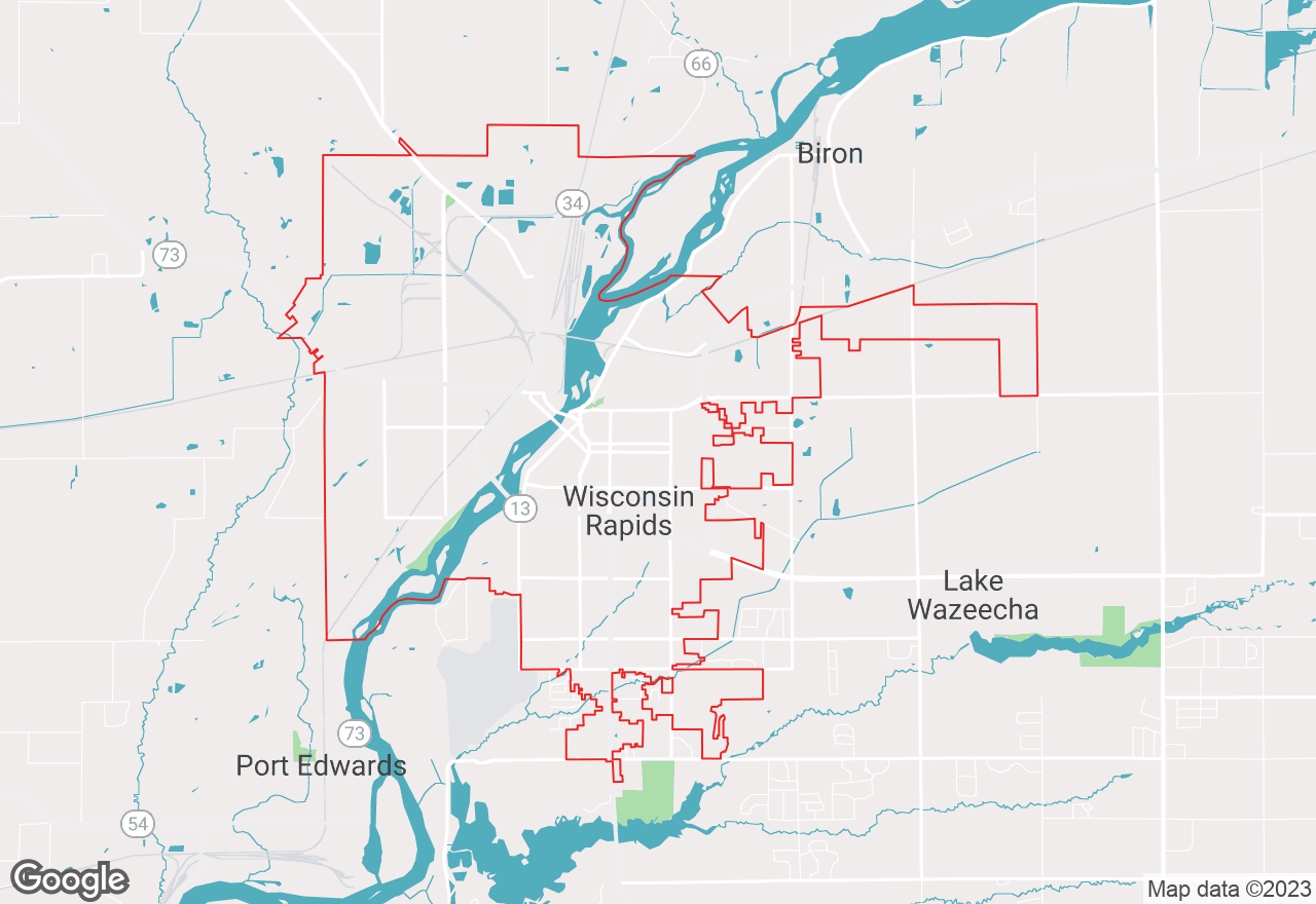 Wisconsin Rapids map