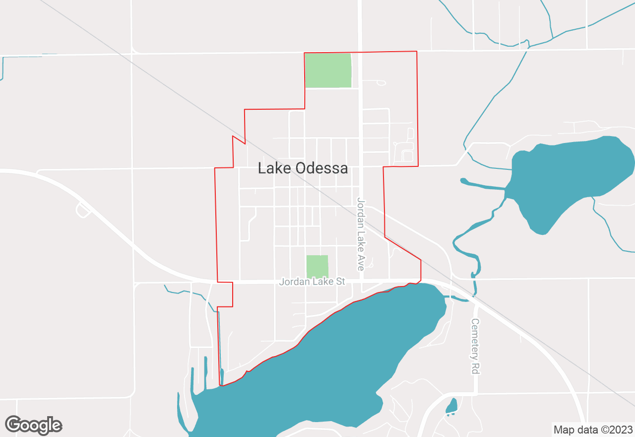 Lake Odessa map