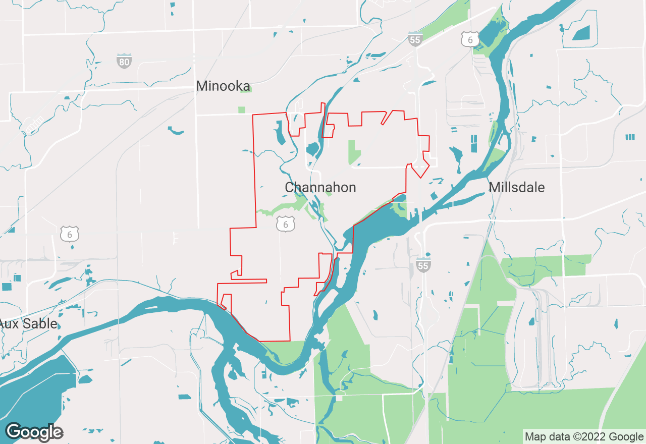 Channahon map