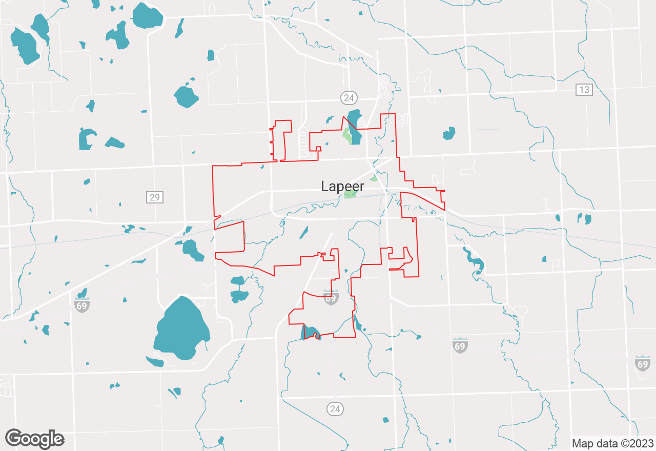 Lapeer map