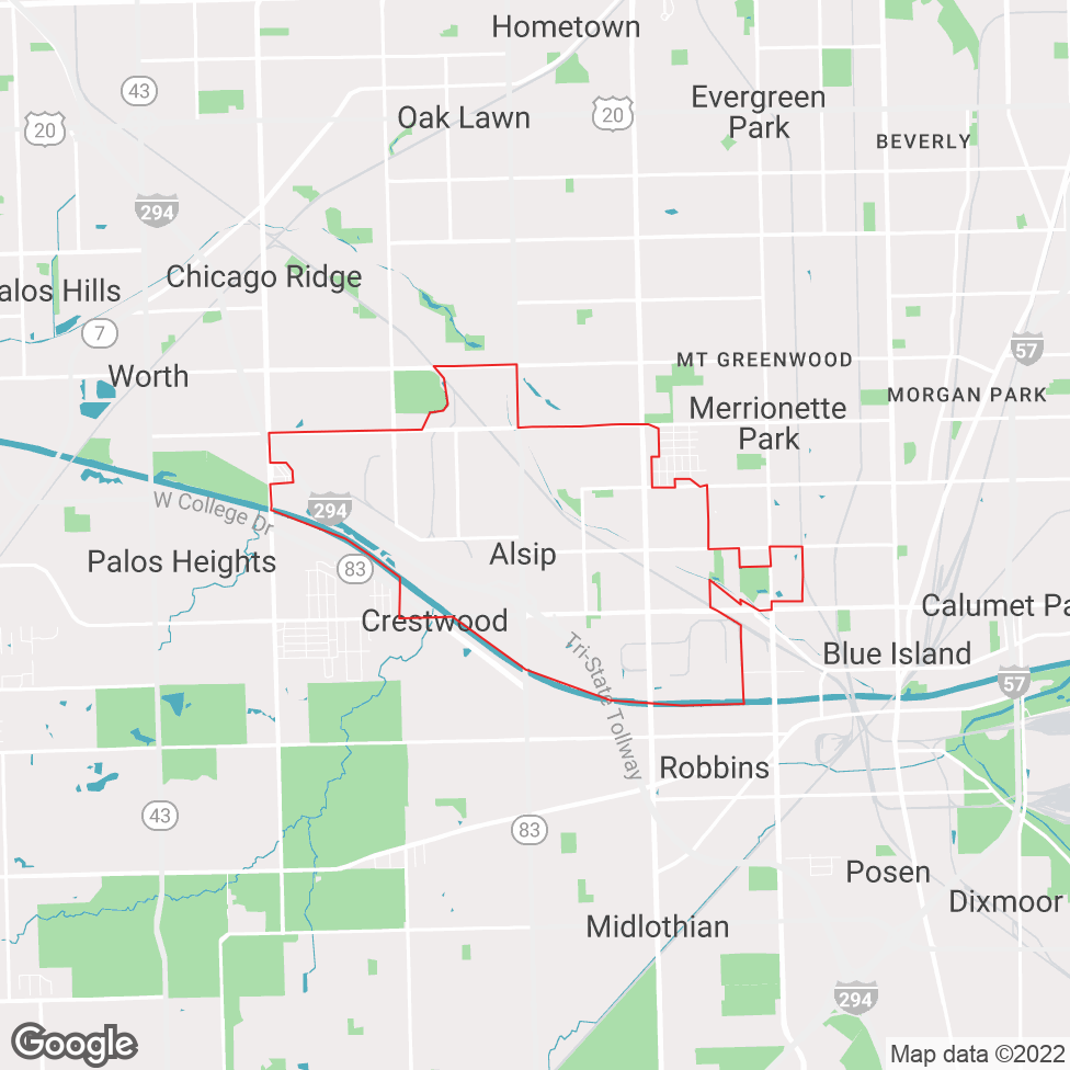 Alsip map