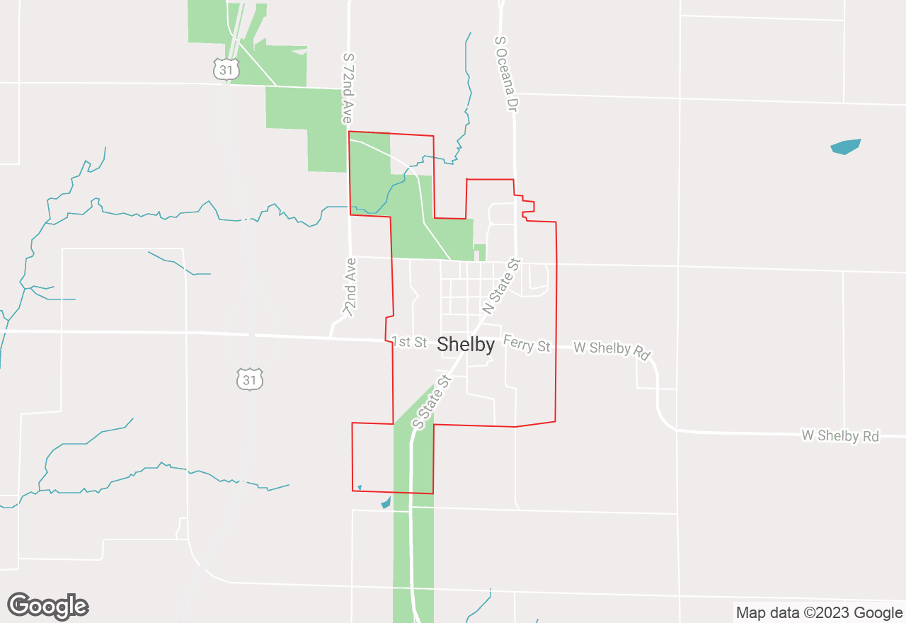 Shelby map