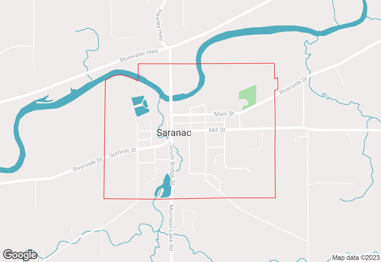 Saranac map