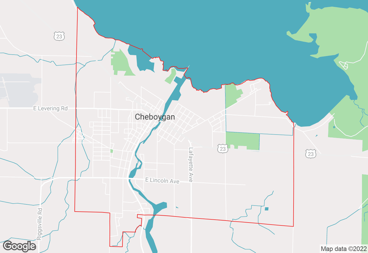 Cheboygan map