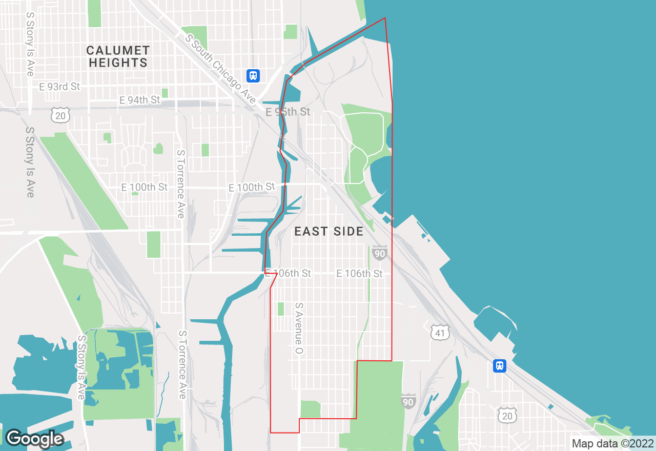 East Side map