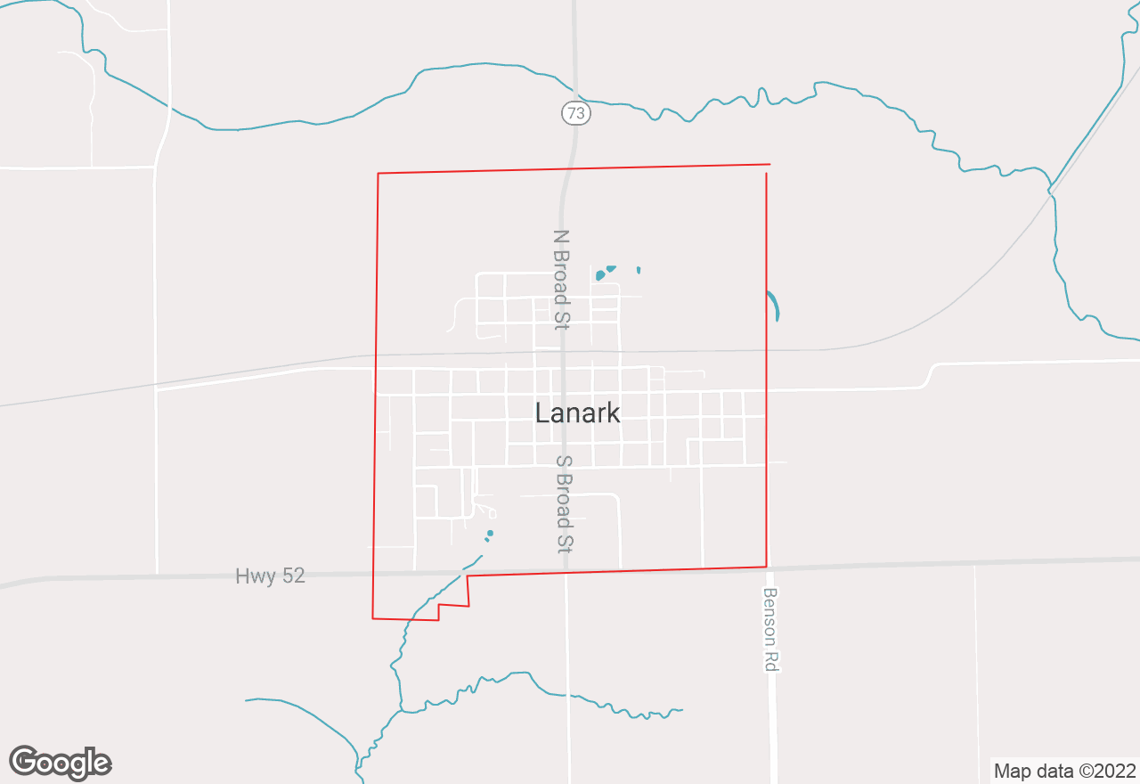 Lanark map