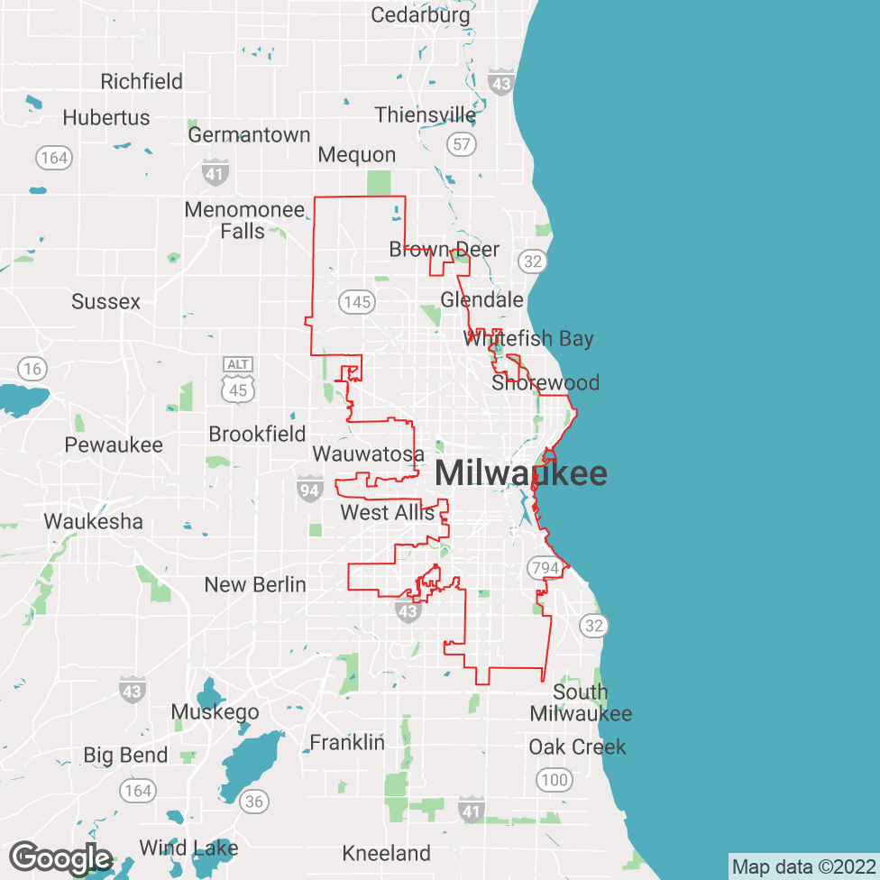 Milwaukee map