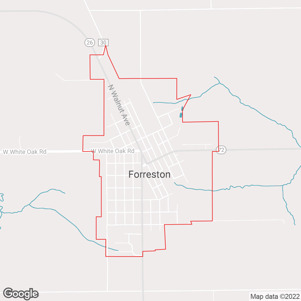 Forreston map