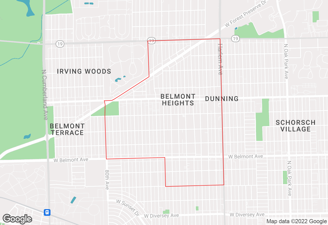 Belmont Heights map