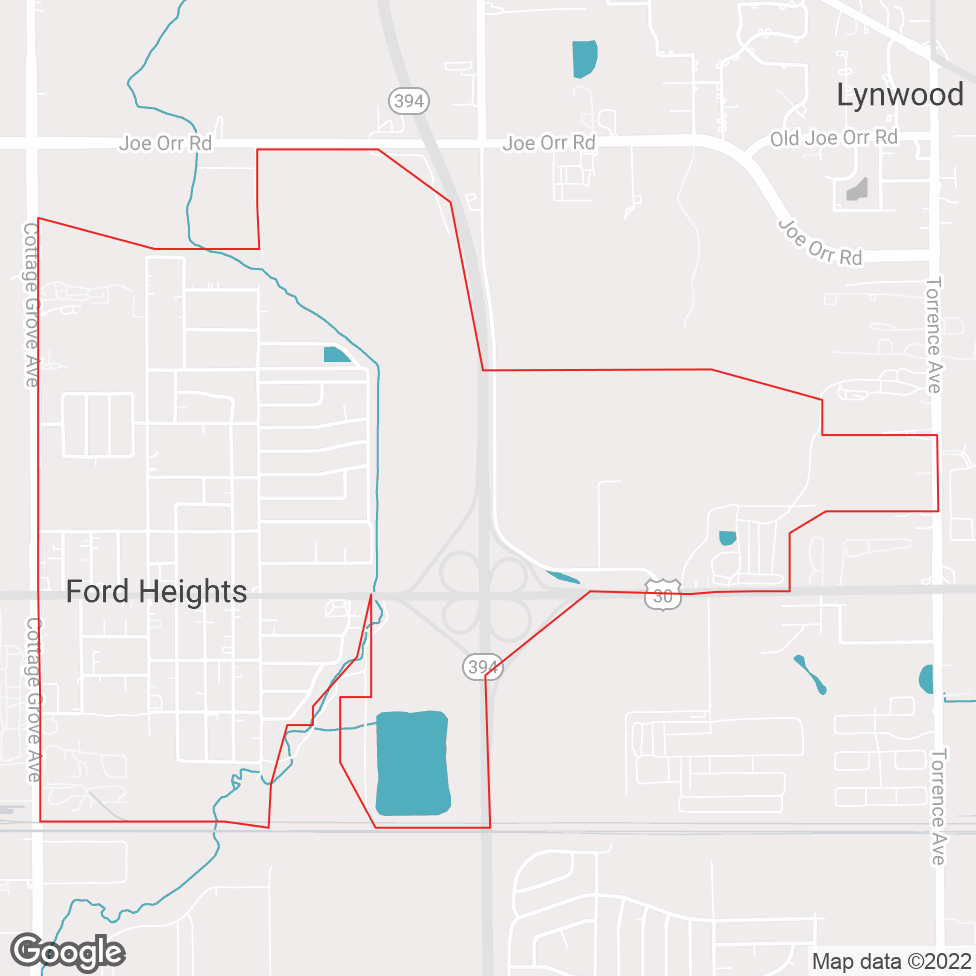 Ford Heights map