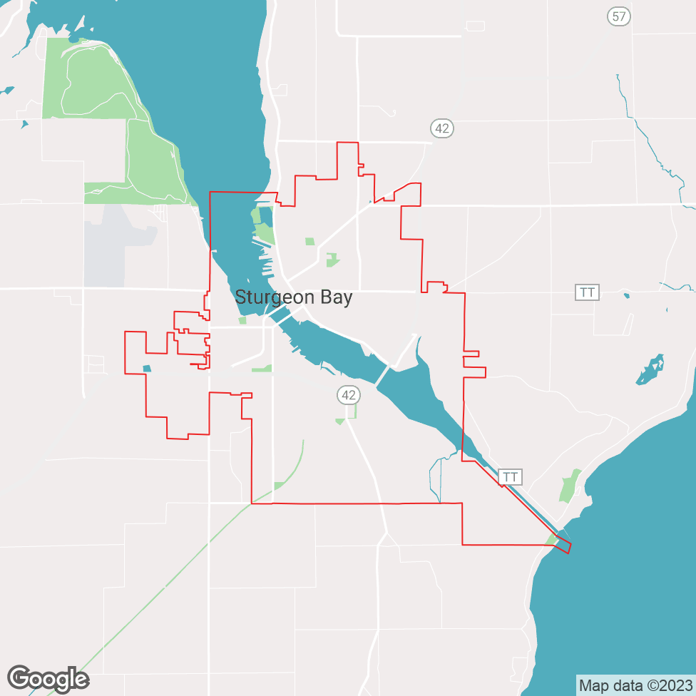 Sturgeon Bay map