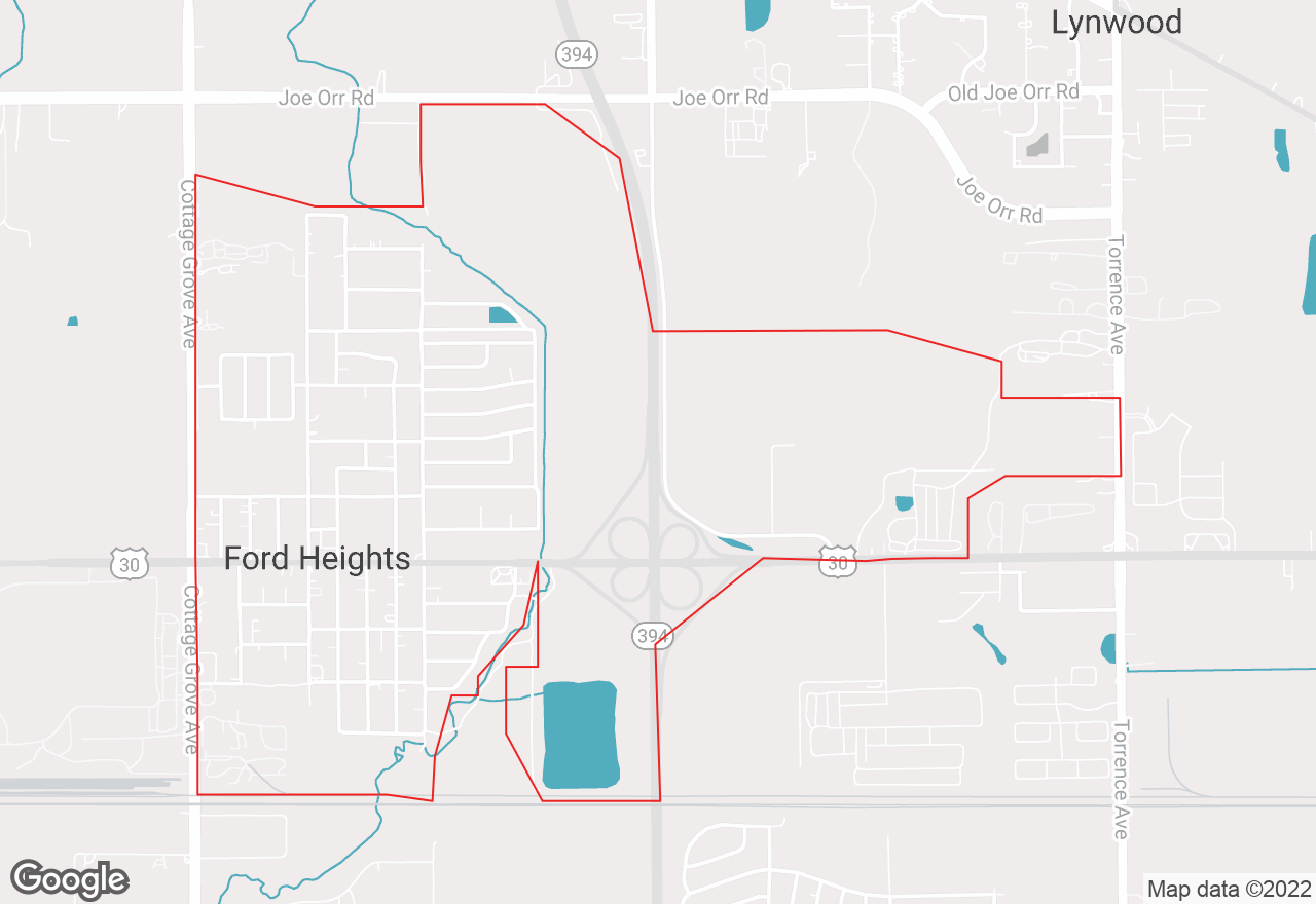 Ford Heights map