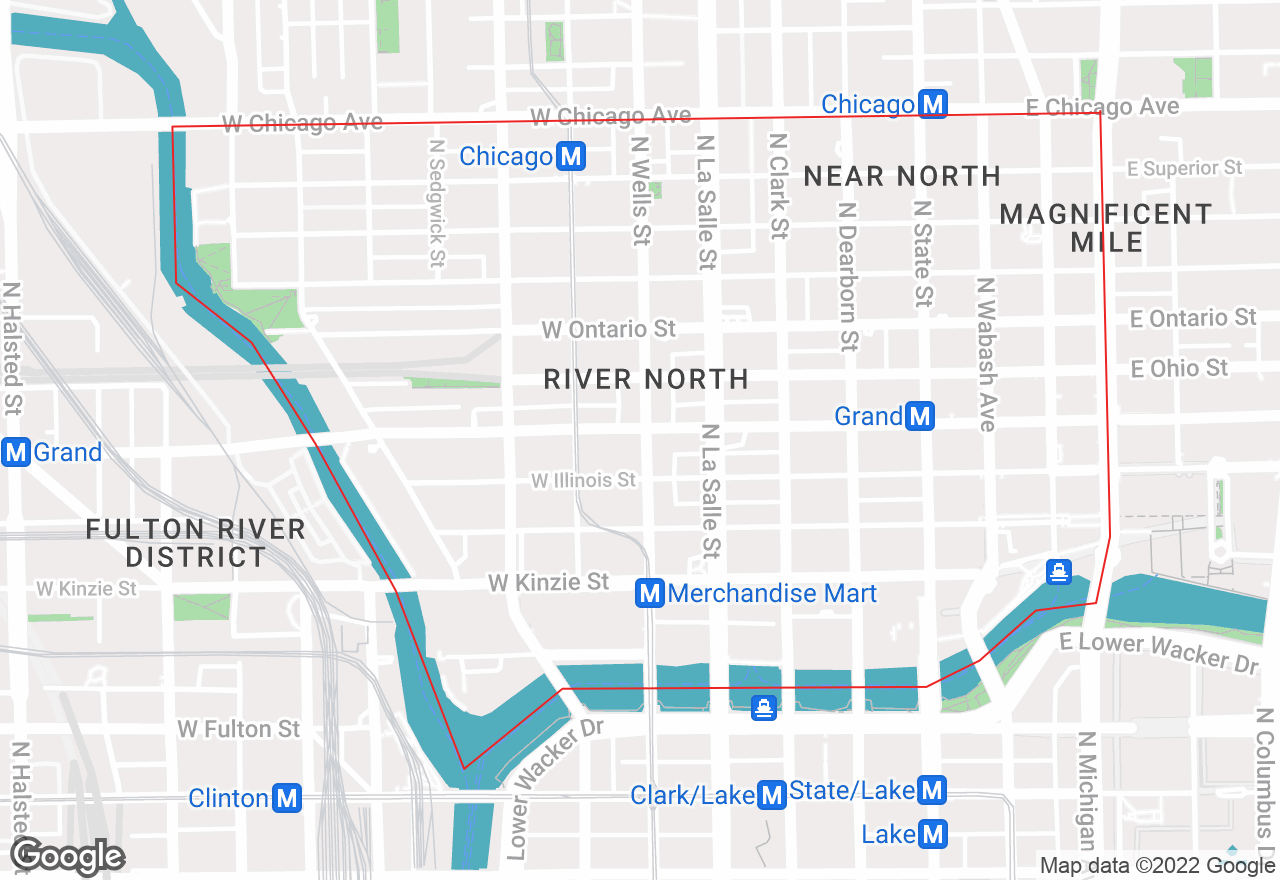 River North map