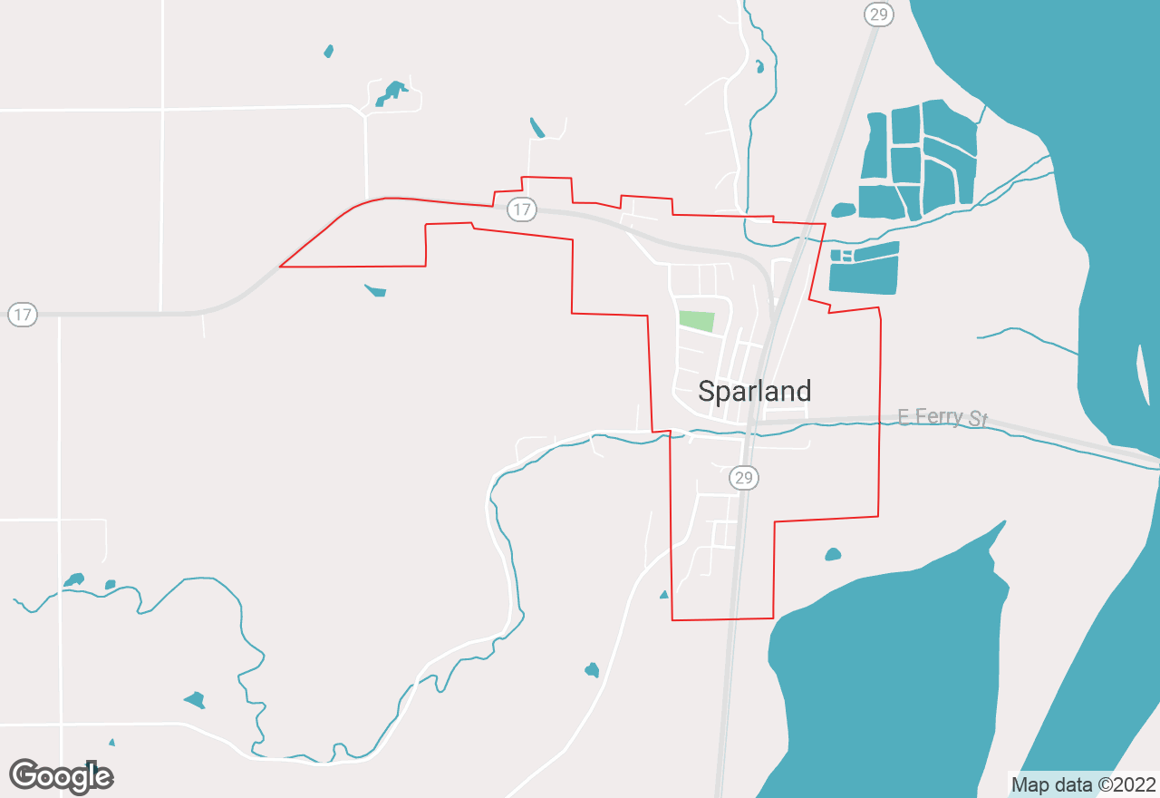 Sparland map