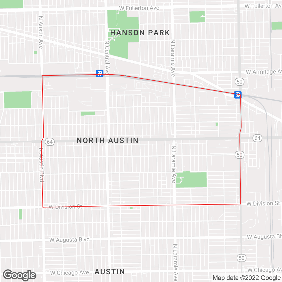 North Austin map