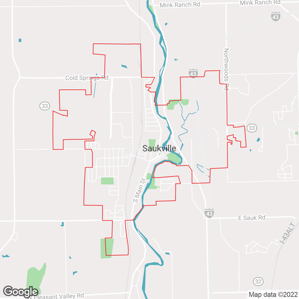 Saukville map