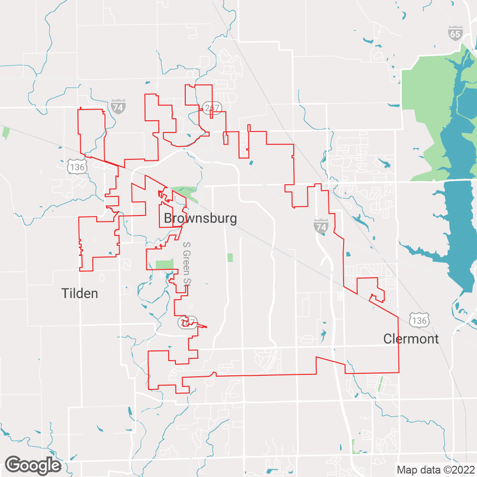 Brownsburg map