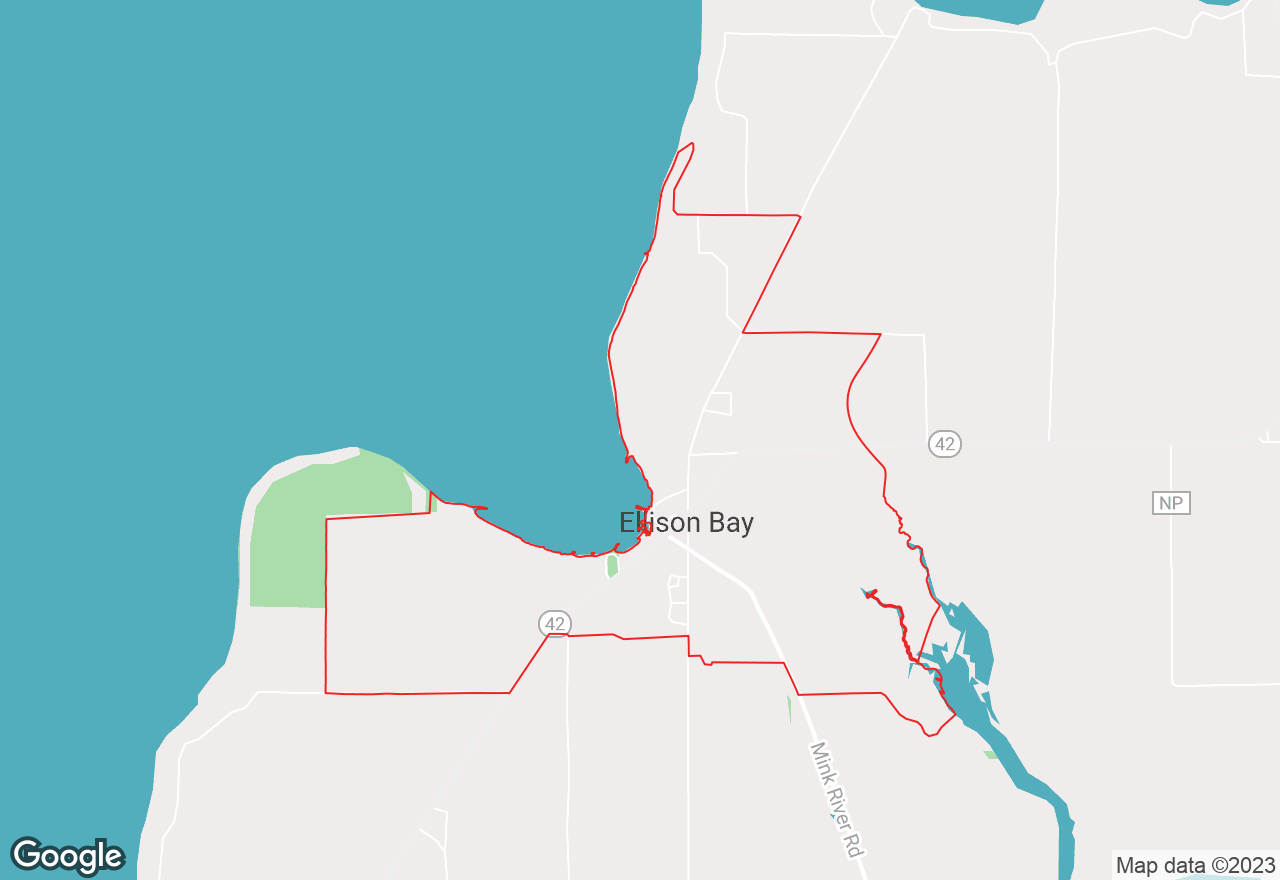 Ellison Bay map