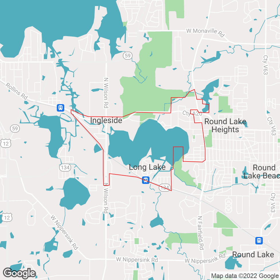 Long Lake map