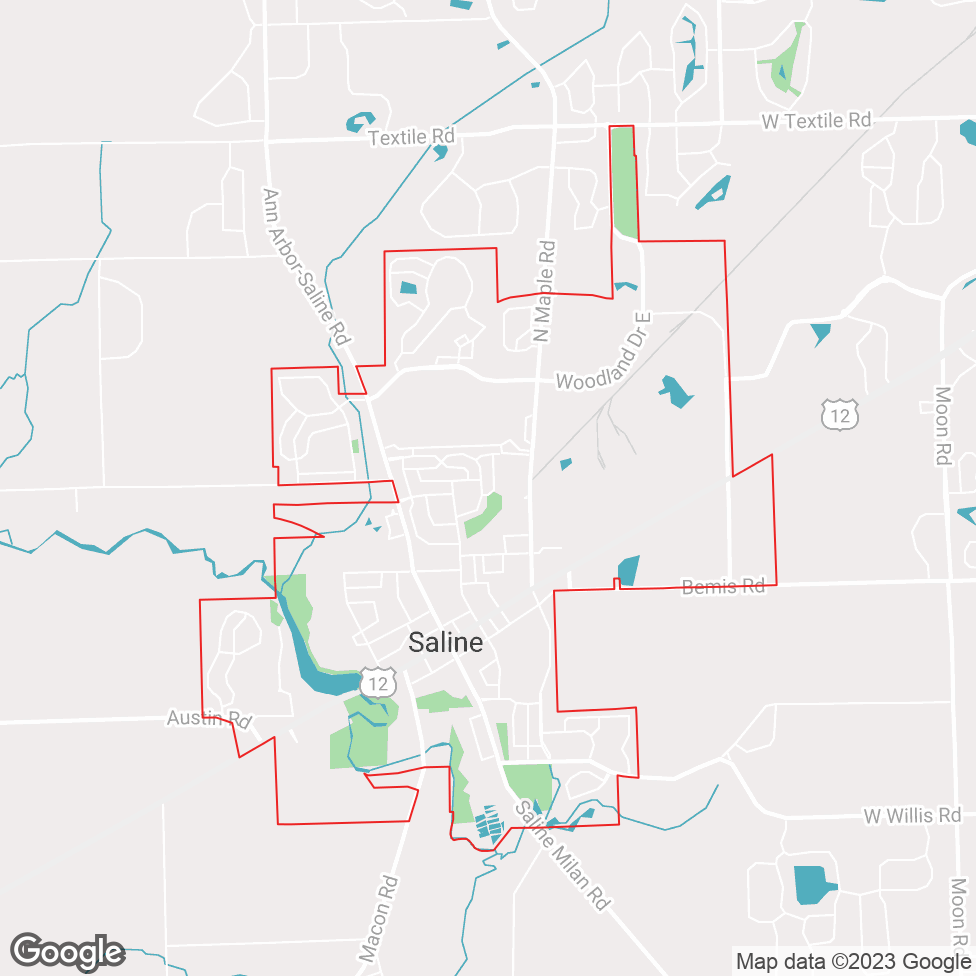 Saline map