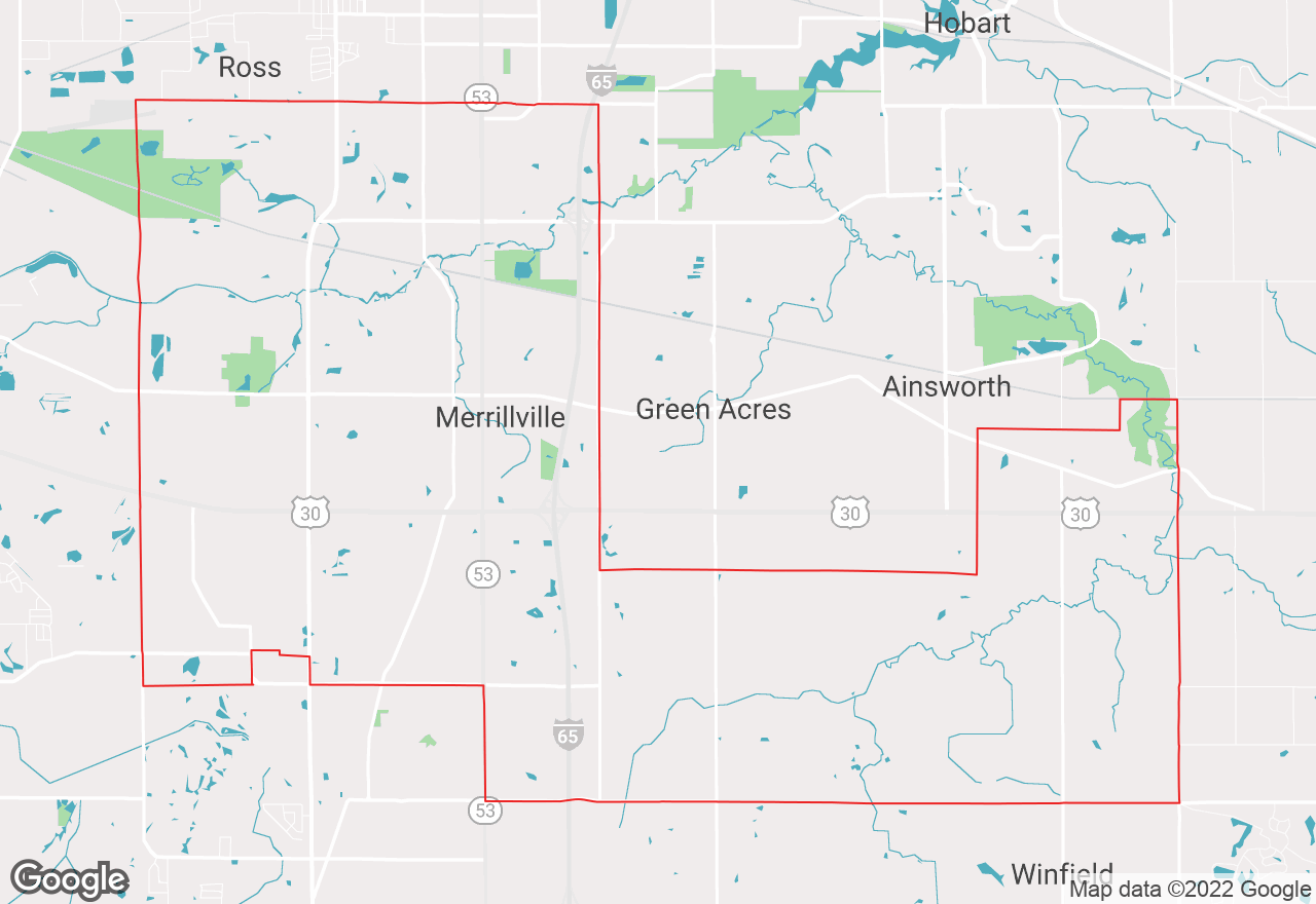 Merrillville map