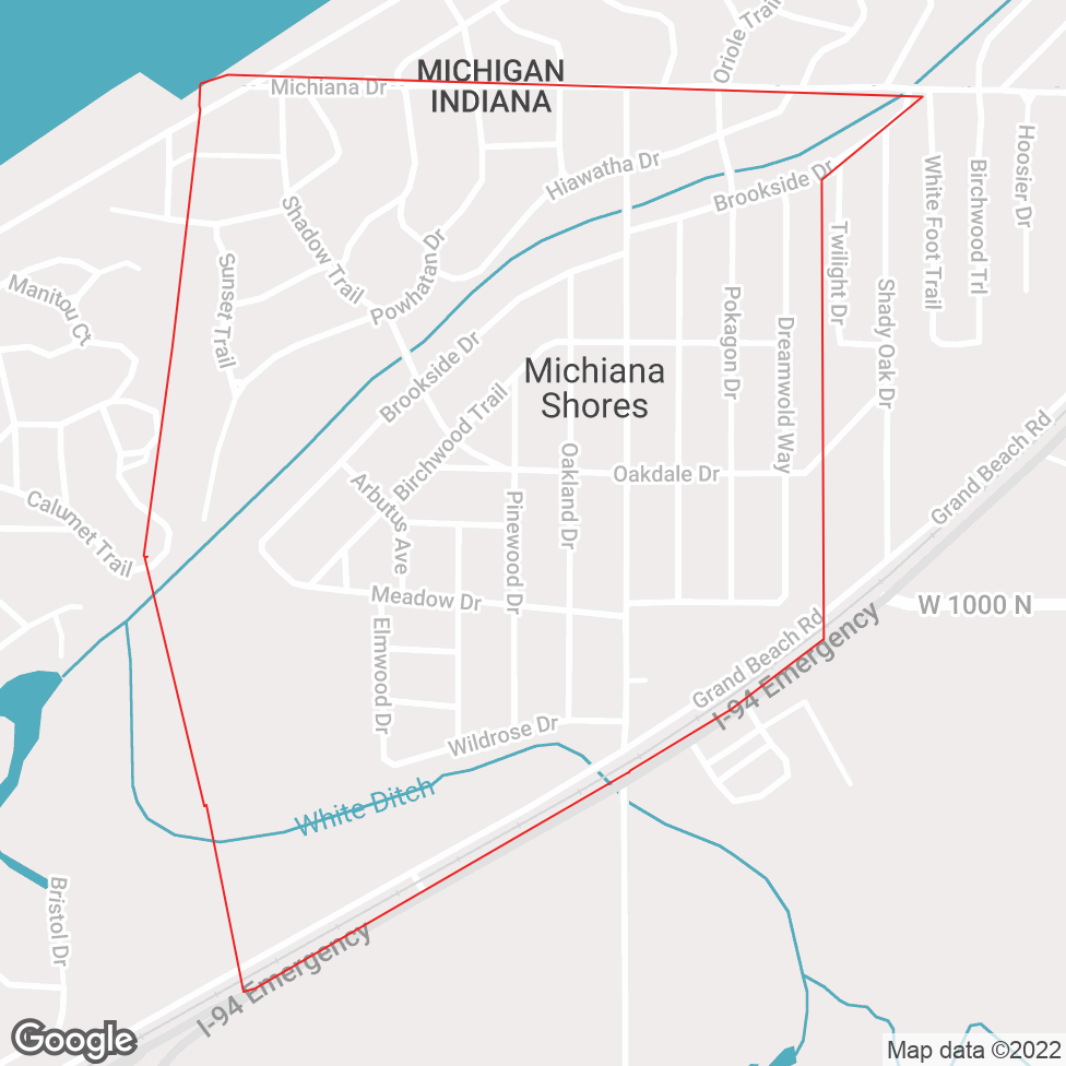 Michiana Shores map