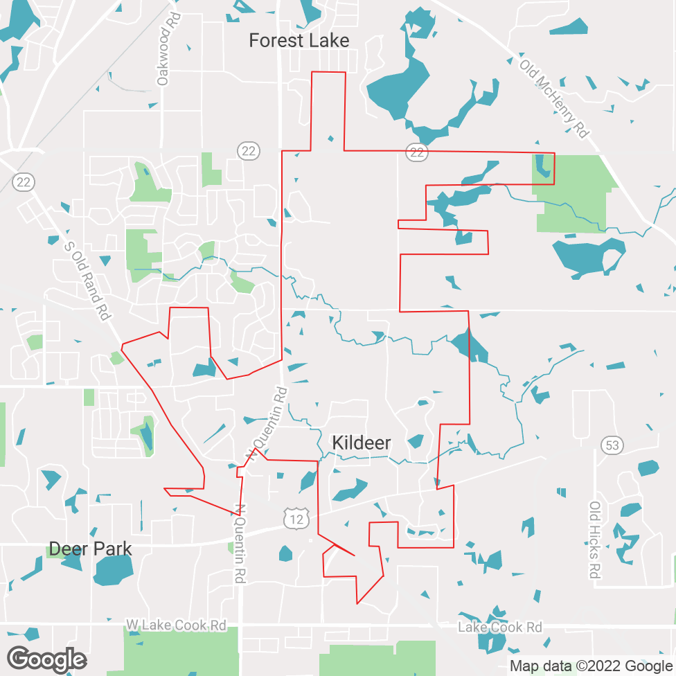 Kildeer map