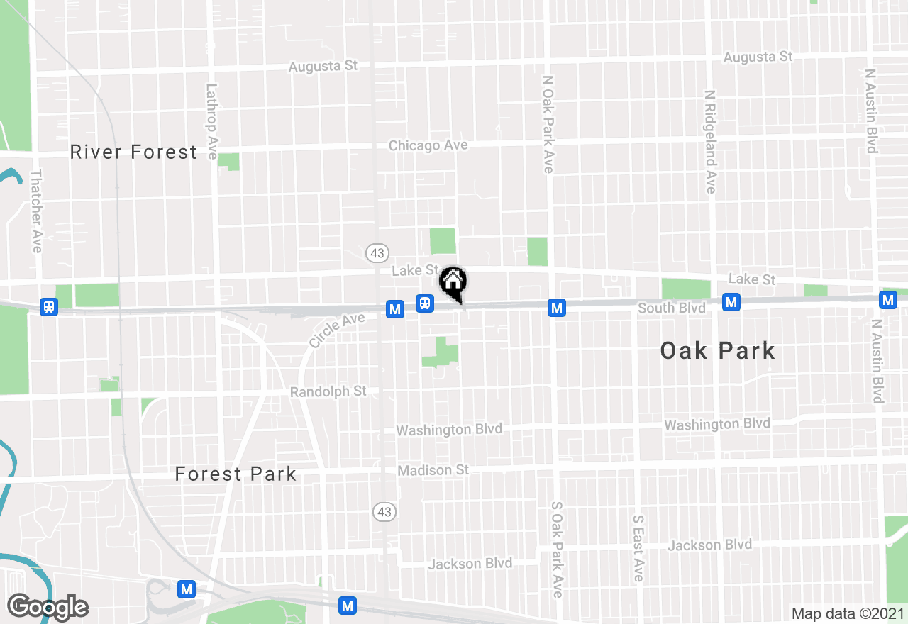 Oak Park Office map