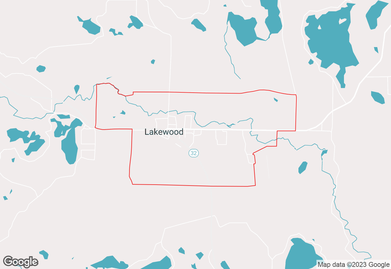 Lakewood map