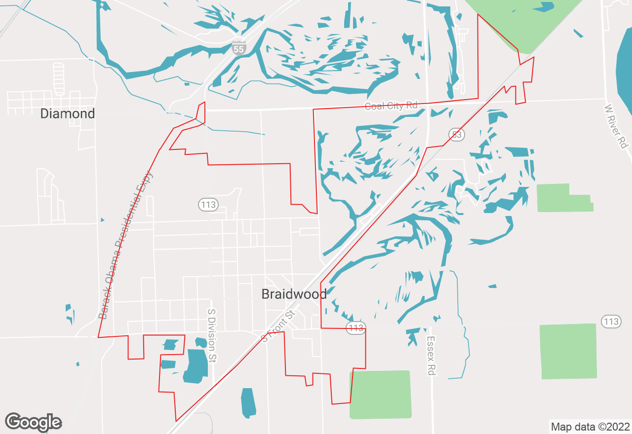 Braidwood map