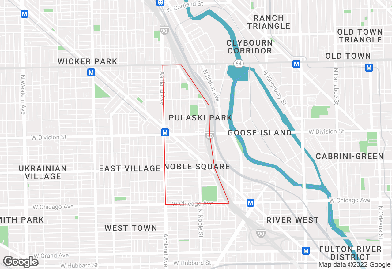 Noble Square map