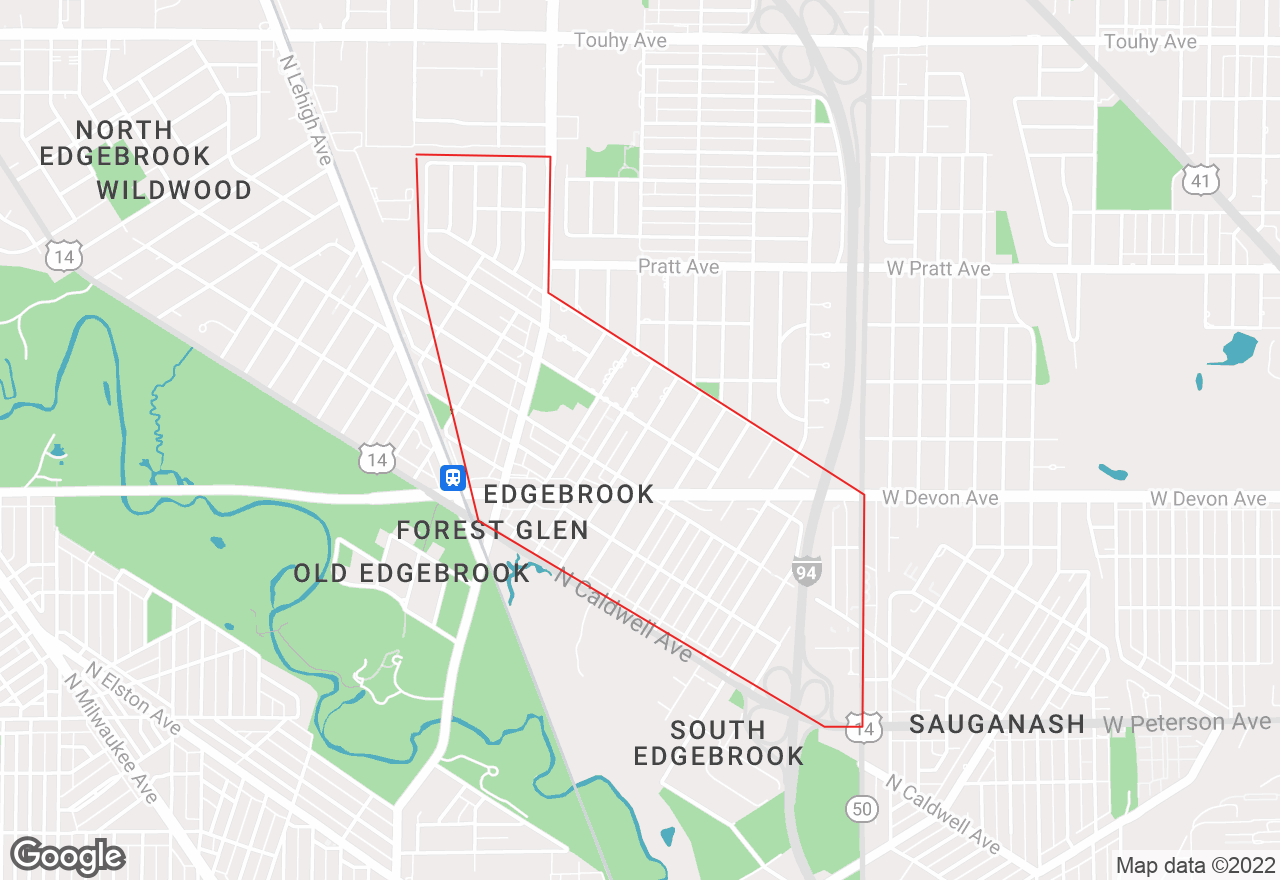 Edgebrook map