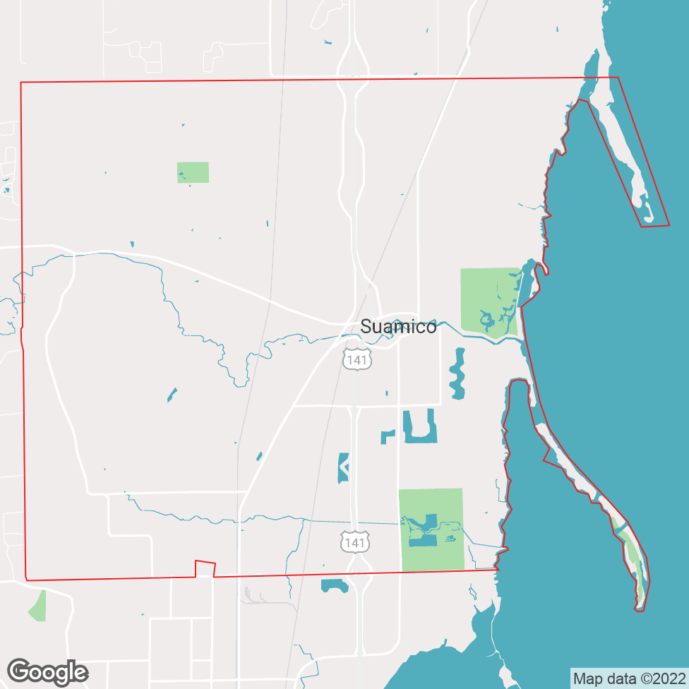 Suamico map