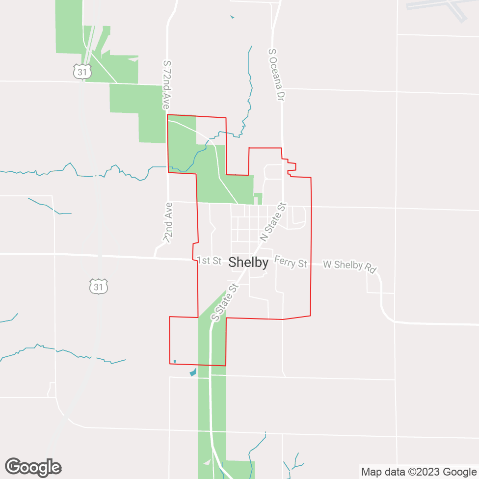 Shelby map