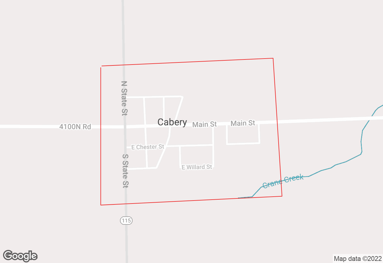 Cabery map