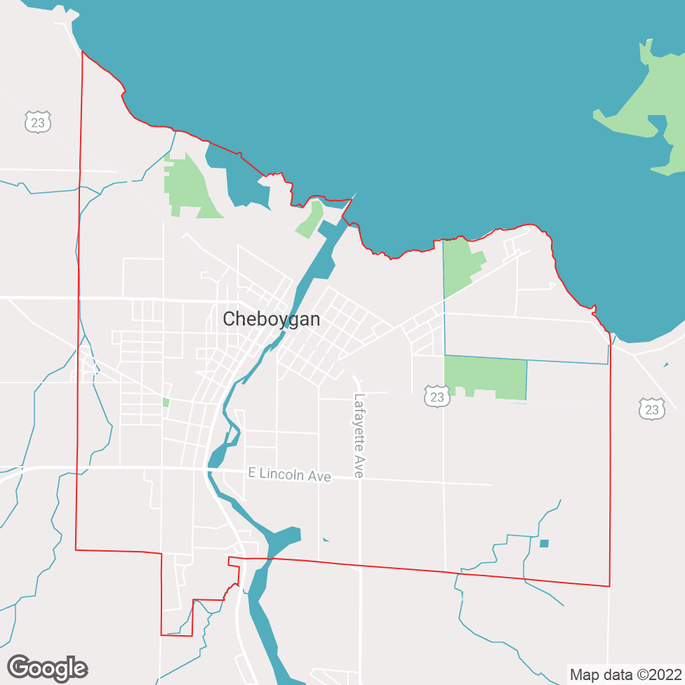 Cheboygan map