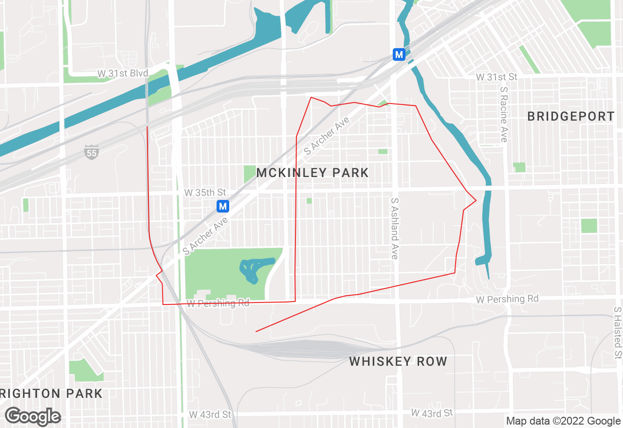 McKinley Park map