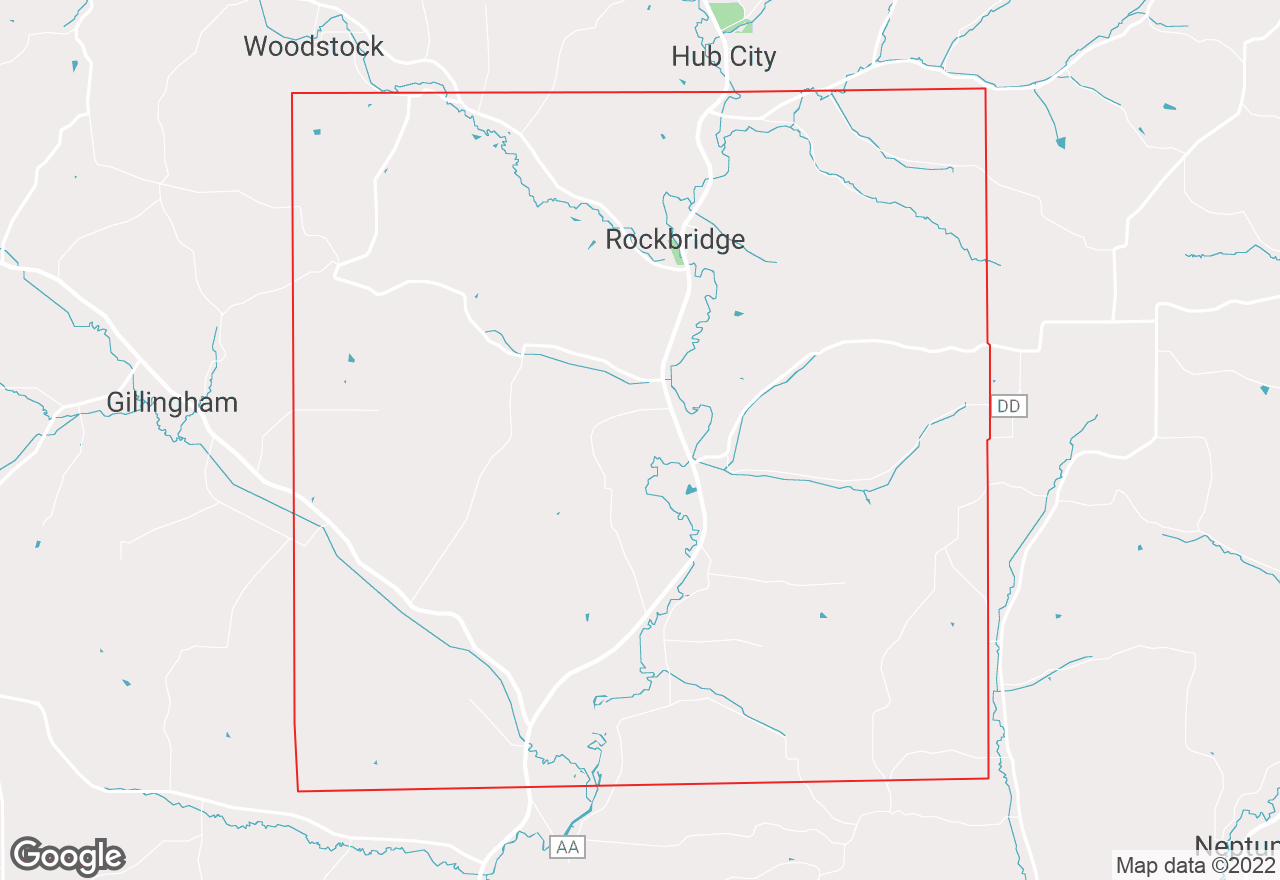 Rockbridge map