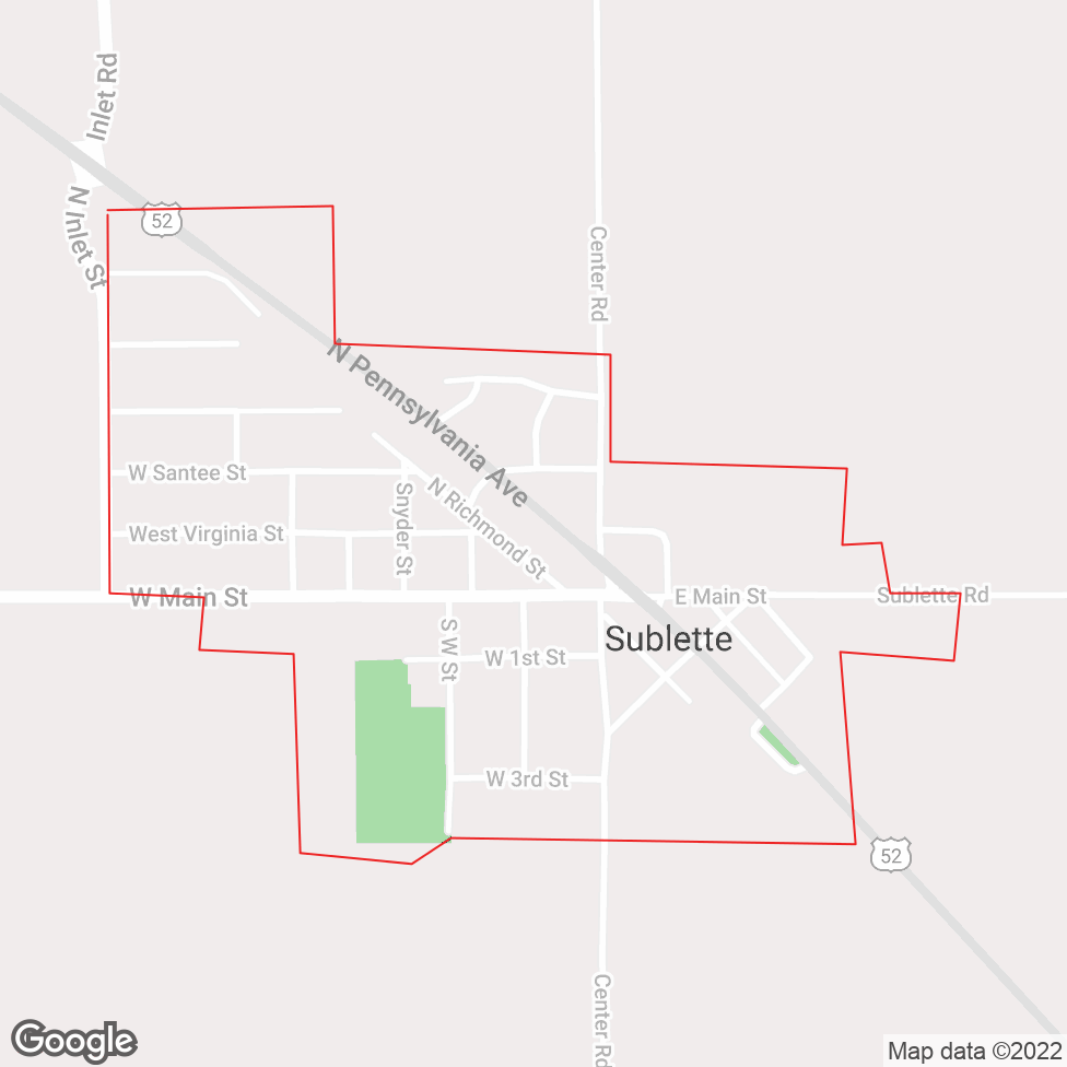 Sublette map