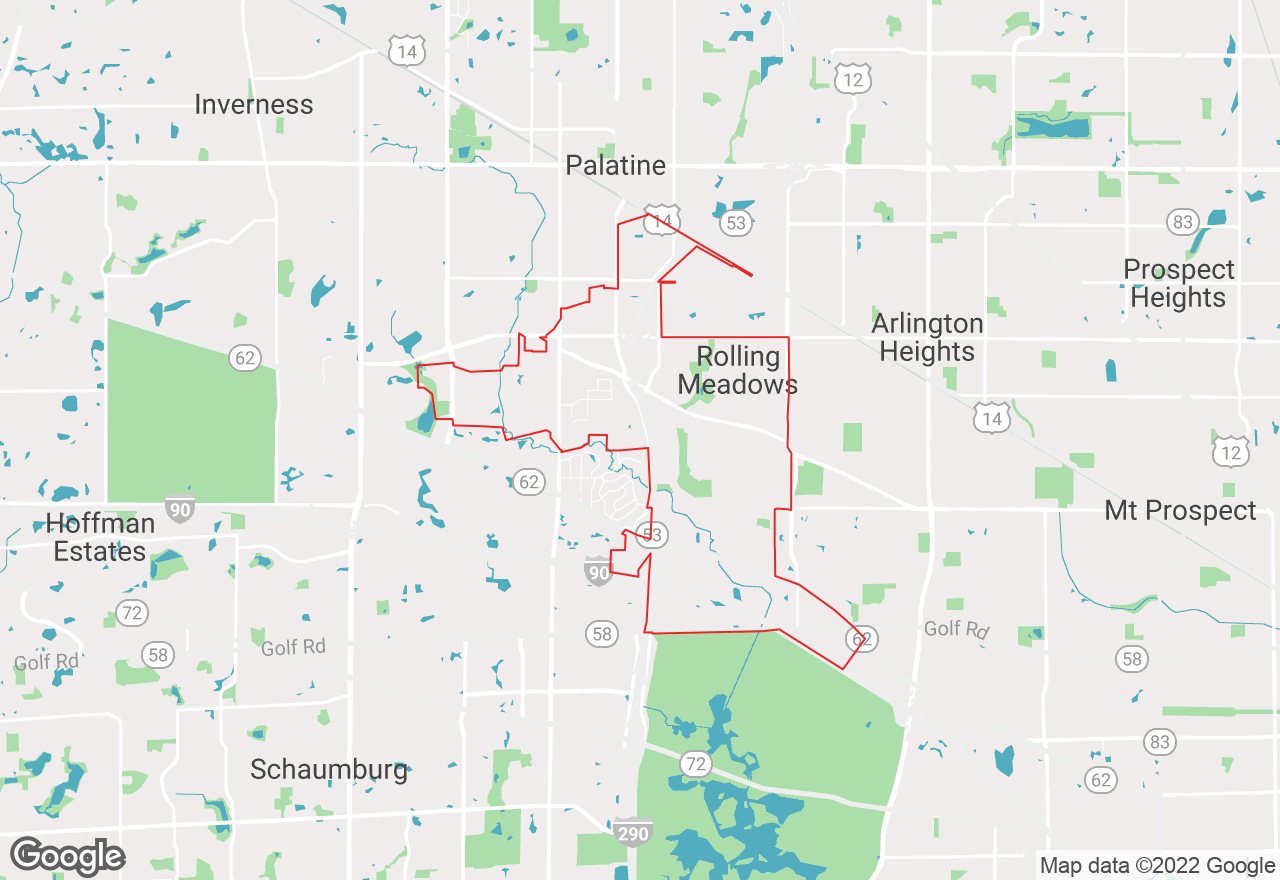 Rolling Meadows map