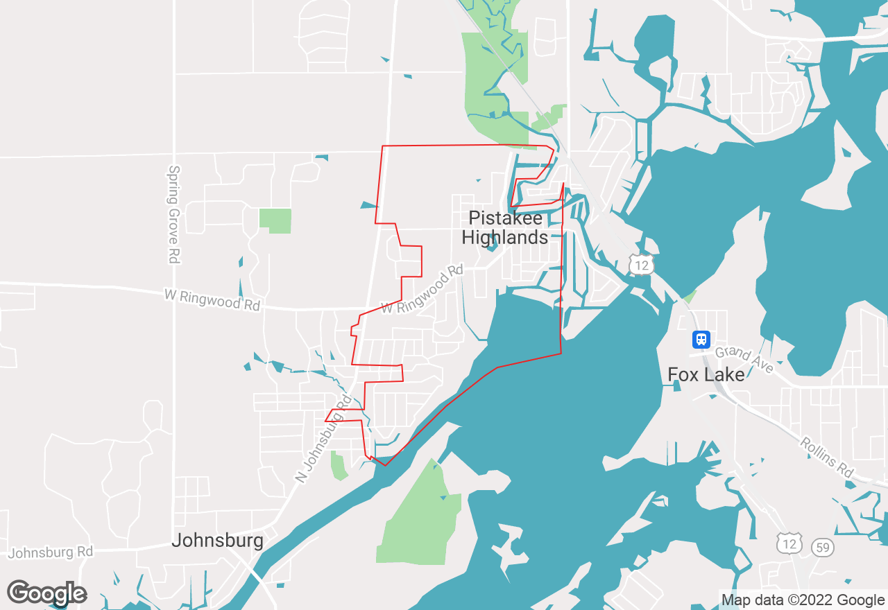 Pistakee Highlands map